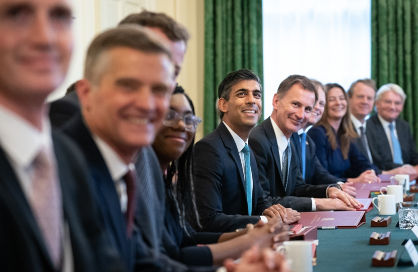 Rishi Sunak's first cabinet meeting